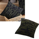 Fashionable Spandex Waist Cushion Cover Throw Pillowcase Home Bedroom Sofa Car Square Cushion Cover Letters Print Charms