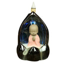 LED Changing Incense Cone Burner Ceramic Backflow Censer Reverse Tower Monk