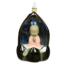 LED Changing Incense Cone Burner Ceramic Backflow Censer Reverse Tower Monk