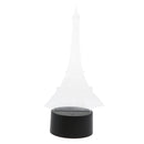 Set Of Automatic 7 Color Changing Mode 3D Illuminated Eiffel Tower Illusion Light With USB Cable