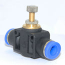 6mm Pneumatic Flow Control Connector Push In Fitting Air/Water Hose Tube