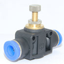 6mm Pneumatic Flow Control Connector Push In Fitting Air/Water Hose Tube