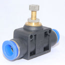 6mm Pneumatic Flow Control Connector Push In Fitting Air/Water Hose Tube