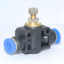 6mm Pneumatic Flow Control Connector Push In Fitting Air/Water Hose Tube
