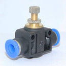 6mm Pneumatic Flow Control Connector Push In Fitting Air/Water Hose Tube