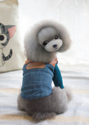 Fashionable Pet Dog Cat Costume T-Shirt Top Vest Puppy Cat Clothes Both Sides Wear Soft Comfortable Apparel Outfit Brown M