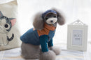 Fashionable Pet Dog Cat Costume T-Shirt Top Vest Puppy Cat Clothes Both Sides Wear Soft Comfortable Apparel Outfit Brown S