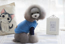Fashionable Comfortable Warm Pet Dog Hoodie Jumper Vest Top Cat Puppy Knitwear Clothes Apparel Outfit Sky Blue S