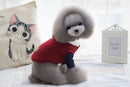 Fashionable Comfortable Warm Pet Dog Hoodie Jumper Vest Top Cat Puppy Knitwear Clothes Apparel Outfit Wine Red L