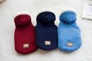 Fashionable Comfortable Warm Pet Dog Hoodie Jumper Vest Top Cat Puppy Knitwear Clothes Apparel Outfit Wine Red L