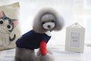 Fashionable Comfortable Warm Pet Dog Hoodie Jumper Vest Top Cat Puppy Knitwear Clothes Apparel Outfit Navy Blue M