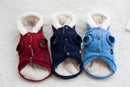 Fashionable Comfortable Warm Pet Dog Hoodie Jumper Vest Top Cat Puppy Knitwear Clothes Apparel Outfit Navy Blue M