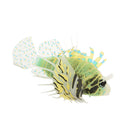 Artificial Silicone Glow Lionfish Snailfish Fish Aquarium Fish Harmless Fish Tank Decoration Ornaments Pet Supplies Green L