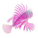 Artificial Silicone Glow Lionfish Snailfish Fish Aquarium Fish Harmless Fish Tank Decoration Ornaments Pet Supplies Red S