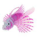 Artificial Silicone Glow Lionfish Snailfish Fish Aquarium Fish Harmless Fish Tank Decoration Ornaments Pet Supplies Red S
