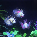 Artificial Silicone Glow Lionfish Snailfish Fish Aquarium Fish Harmless Fish Tank Decoration Ornaments Pet Supplies Red S