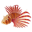 Artificial Silicone Glow Lionfish Snailfish Fish Aquarium Fish Harmless Fish Tank Decoration Ornaments Pet Supplies Orange S