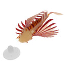Artificial Silicone Glow Lionfish Snailfish Fish Aquarium Fish Harmless Fish Tank Decoration Ornaments Pet Supplies Orange S