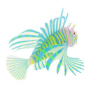 Artificial Silicone Glow Lionfish Snailfish Fish Aquarium Fish Harmless Fish Tank Decoration Ornaments Pet Supplies Green S