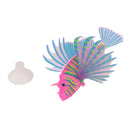 Artificial Silicone Glow Lionfish Snailfish Fish Aquarium Fish Harmless Fish Tank Decoration Ornaments Pet Supplies Green S