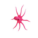 Artificial Soft Silicone Glowing Effect Octopus with Sucker Fish Aquarium Tank Decoration Ornaments Pet Supplies Pink S
