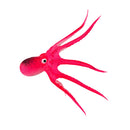 Artificial Soft Silicone Glowing Effect Octopus with Sucker Fish Aquarium Tank Decoration Ornaments Pet Supplies Pink S
