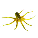 Artificial Soft Silicone Glowing Effect Octopus with Sucker Fish Aquarium Tank Decoration Ornaments Pet Supplies Yellow S
