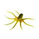 Artificial Soft Silicone Glowing Effect Octopus with Sucker Fish Aquarium Tank Decoration Ornaments Pet Supplies Yellow S