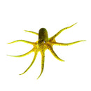 Artificial Soft Silicone Glowing Effect Octopus with Sucker Fish Aquarium Tank Decoration Ornaments Pet Supplies Yellow S