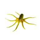 Artificial Soft Silicone Glowing Effect Octopus with Sucker Fish Aquarium Tank Decoration Ornaments Pet Supplies Yellow S