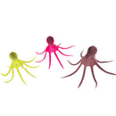 Artificial Soft Silicone Glowing Effect Octopus with Sucker Fish Aquarium Tank Decoration Ornaments Pet Supplies Brown S