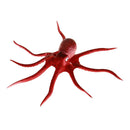Artificial Soft Silicone Glowing Effect Octopus with Sucker Fish Aquarium Tank Decoration Ornaments Pet Supplies Brown S
