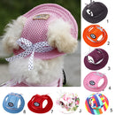 Pet Dog Cat Kitten Princess Fashionable Adjustable Chin Strap Sun Protection Hat Cap Sunbonnet Pet Lovers Gift Black Size M