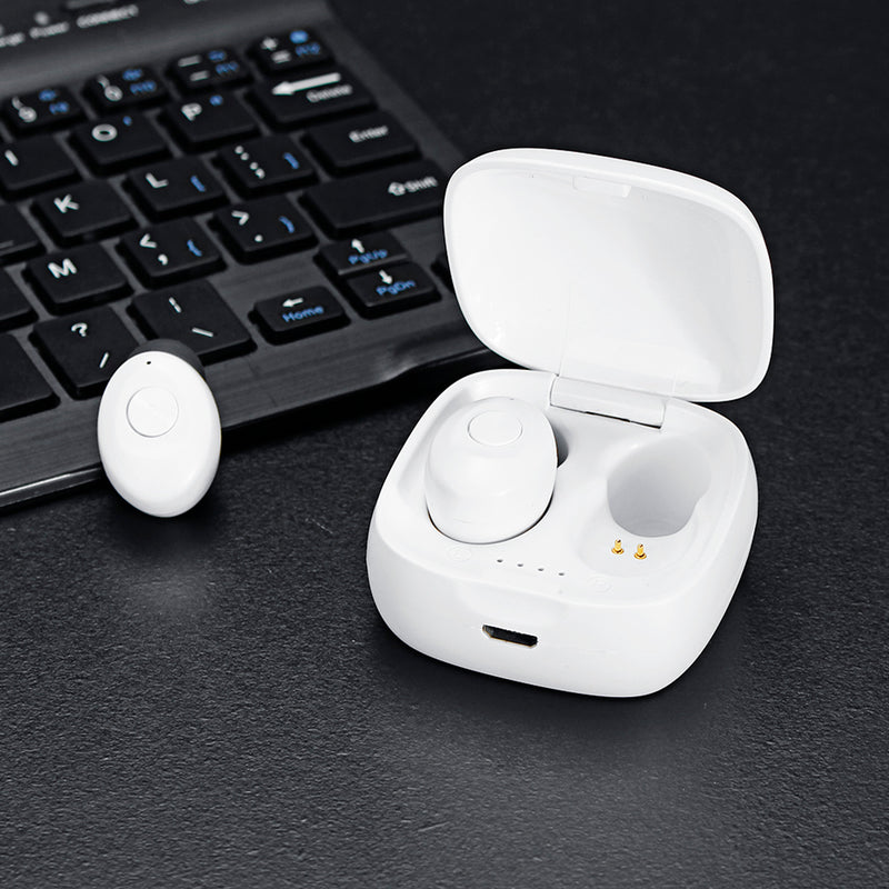 Mini TWS True Wireless bluetooth 5.0 Earphone 5D Stereo IPX5 Waterproof Headphone with Mic