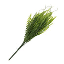 Green Artificial Plastic Plant 5 Branches Rohdea Grass Home Wedding Decor