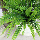 Green Artificial Plastic Plant 5 Branches Rohdea Grass Home Wedding Decor