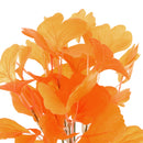 Artificial Ginkgo Leaf Foliage for Home Wedding Garden Decoration Orange