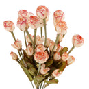 Faux Silk Plastic Artificial Rose Autumn Lotus Shape Flowers Wedding Party Home Office Decoration Coffee