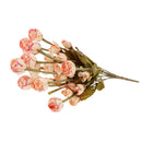 Faux Silk Plastic Artificial Rose Autumn Lotus Shape Flowers Wedding Party Home Office Decoration Coffee