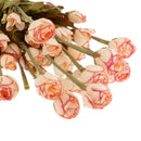 Faux Silk Plastic Artificial Rose Autumn Lotus Shape Flowers Wedding Party Home Office Decoration Coffee