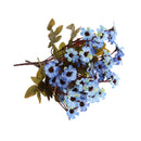 Realistic Stimulation Silk African Daisy Perfect For Wedding Bouquet Posy Table Arrangement Home Decoration Blue