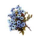 Realistic Stimulation Silk African Daisy Perfect For Wedding Bouquet Posy Table Arrangement Home Decoration Blue