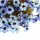 Realistic Stimulation Silk African Daisy Perfect For Wedding Bouquet Posy Table Arrangement Home Decoration Blue