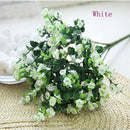 Artificial Silk Gypsophila Baby's Breath Flower Plant Home Wedding Bedroom Living Room Bridal Bouquet Decor Flowers White