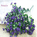 Artificial Silk Gypsophila Baby's Breath Flower Plant Home Wedding Bedroom Living Room Bridal Bouquet Decor Flowers White