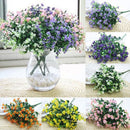 Artificial Silk Gypsophila Baby's Breath Flower Plant Home Wedding Bedroom Living Room Bridal Bouquet Decor Flowers Pink