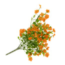 Artificial Silk Gypsophila Baby's Breath Flower Plant Home Wedding Bedroom Living Room Bridal Bouquet Decor Flowers Orange