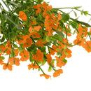Artificial Silk Gypsophila Baby's Breath Flower Plant Home Wedding Bedroom Living Room Bridal Bouquet Decor Flowers Orange