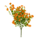Artificial Silk Gypsophila Baby's Breath Flower Plant Home Wedding Bedroom Living Room Bridal Bouquet Decor Flowers Orange