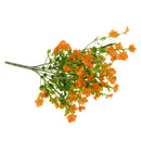 Artificial Silk Gypsophila Baby's Breath Flower Plant Home Wedding Bedroom Living Room Bridal Bouquet Decor Flowers Orange